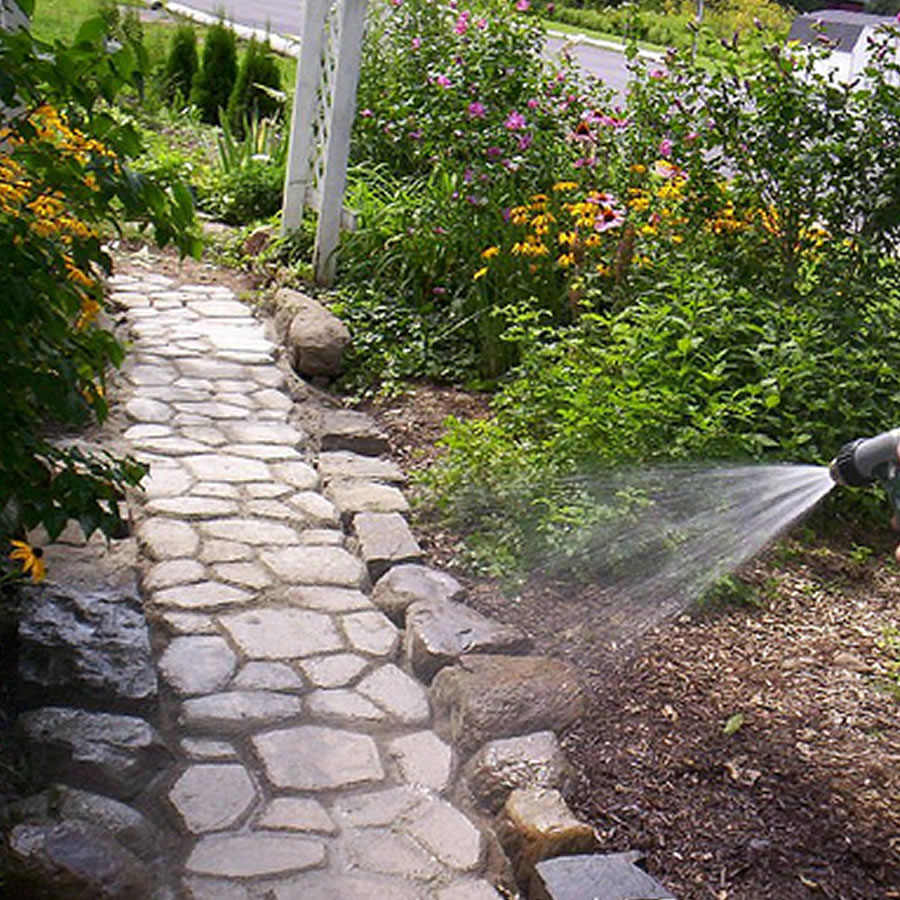 diy concrete walk way molds