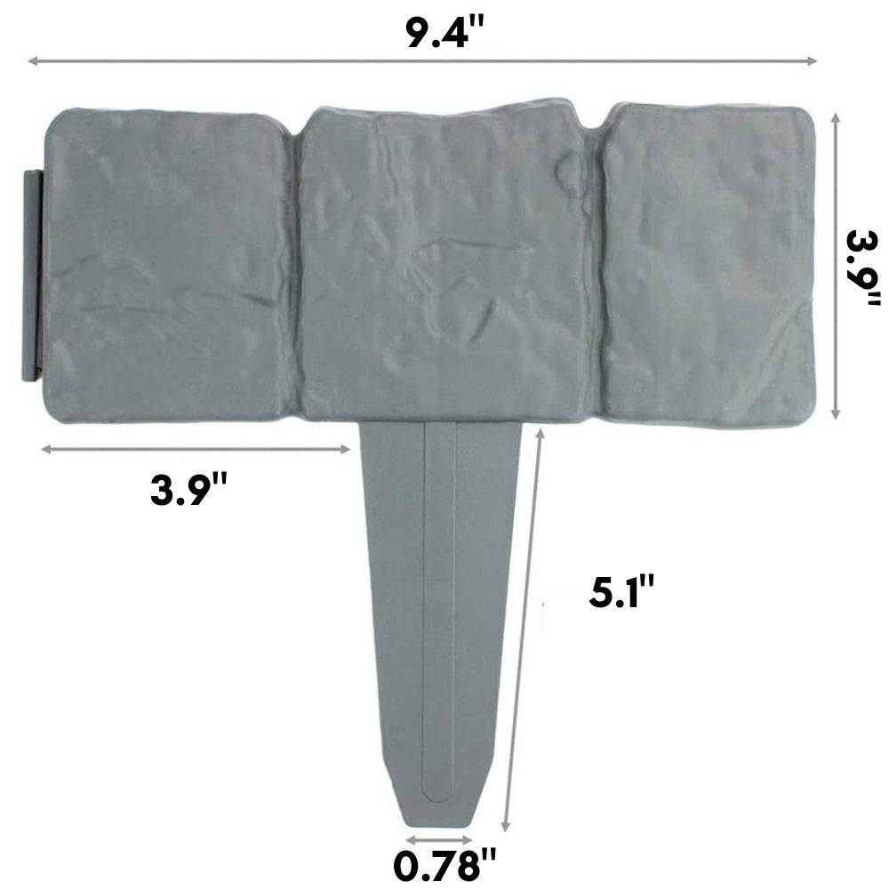 buy lawn fence stone effect edging usa