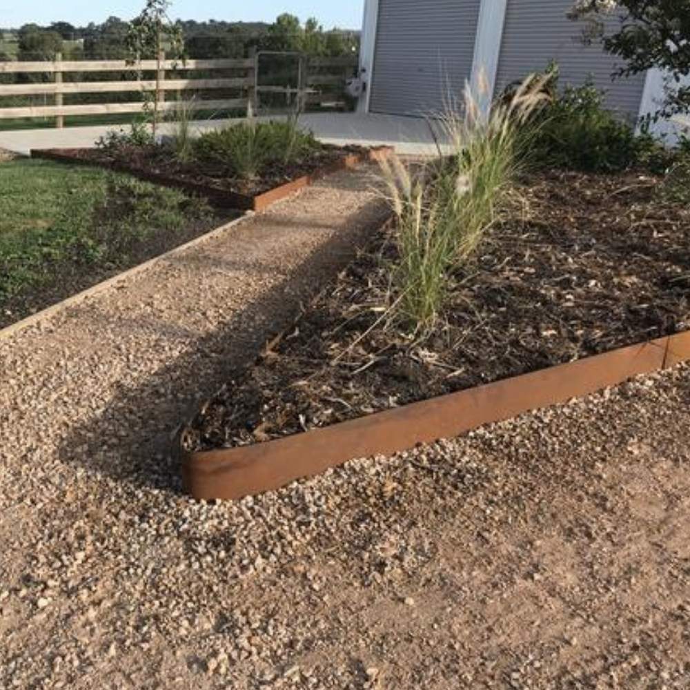 Corten Steel Garden Edge: 6" face height (per ft): image 7