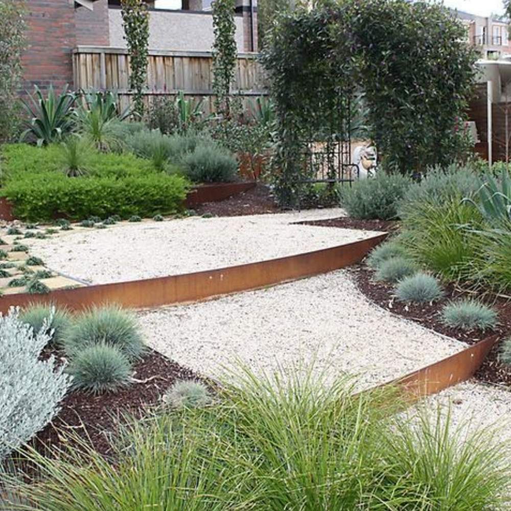 Corten Steel Garden Edge: 6" face height (per ft): image 5