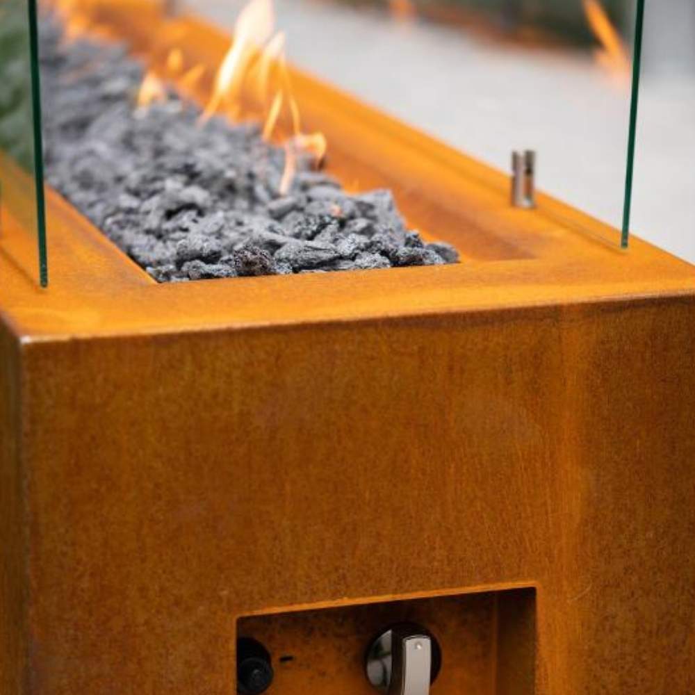 Corten Steel Gas Firepit: image 6