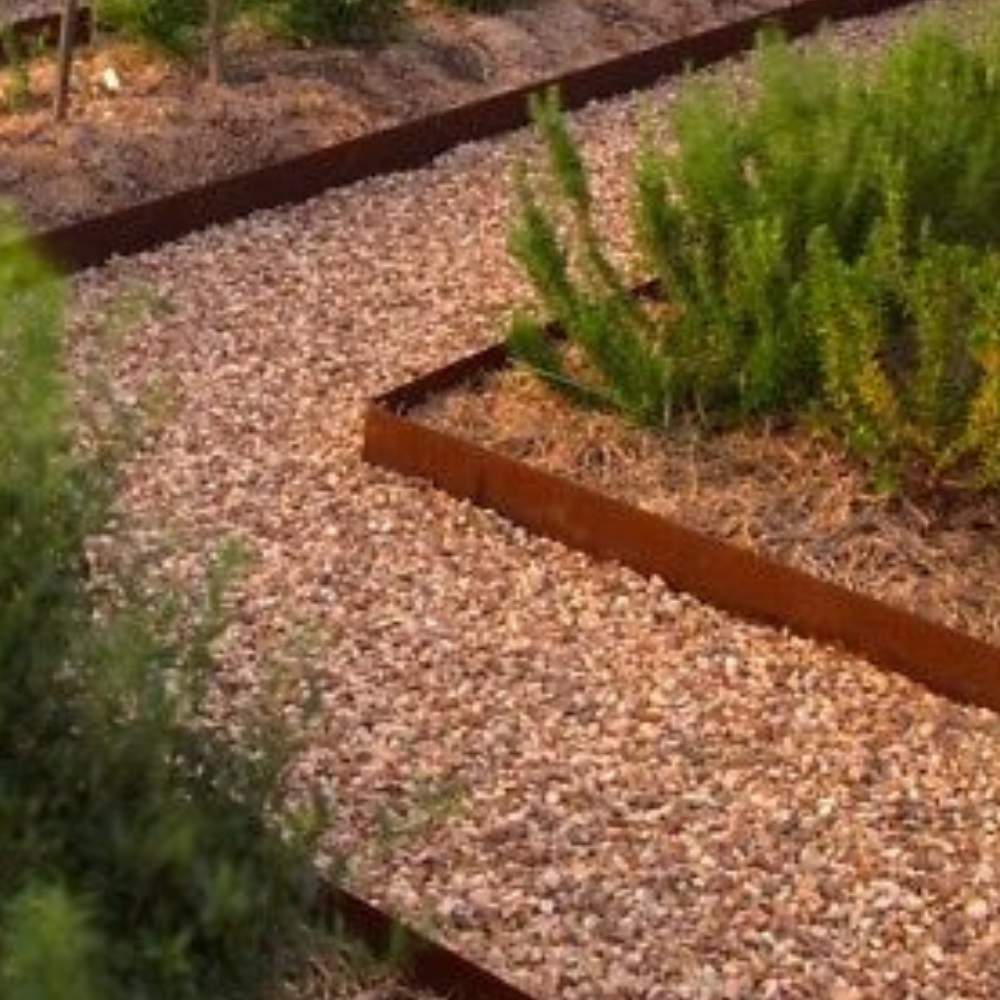 Corten Steel Garden Edge: 6" face height (per ft): image 8