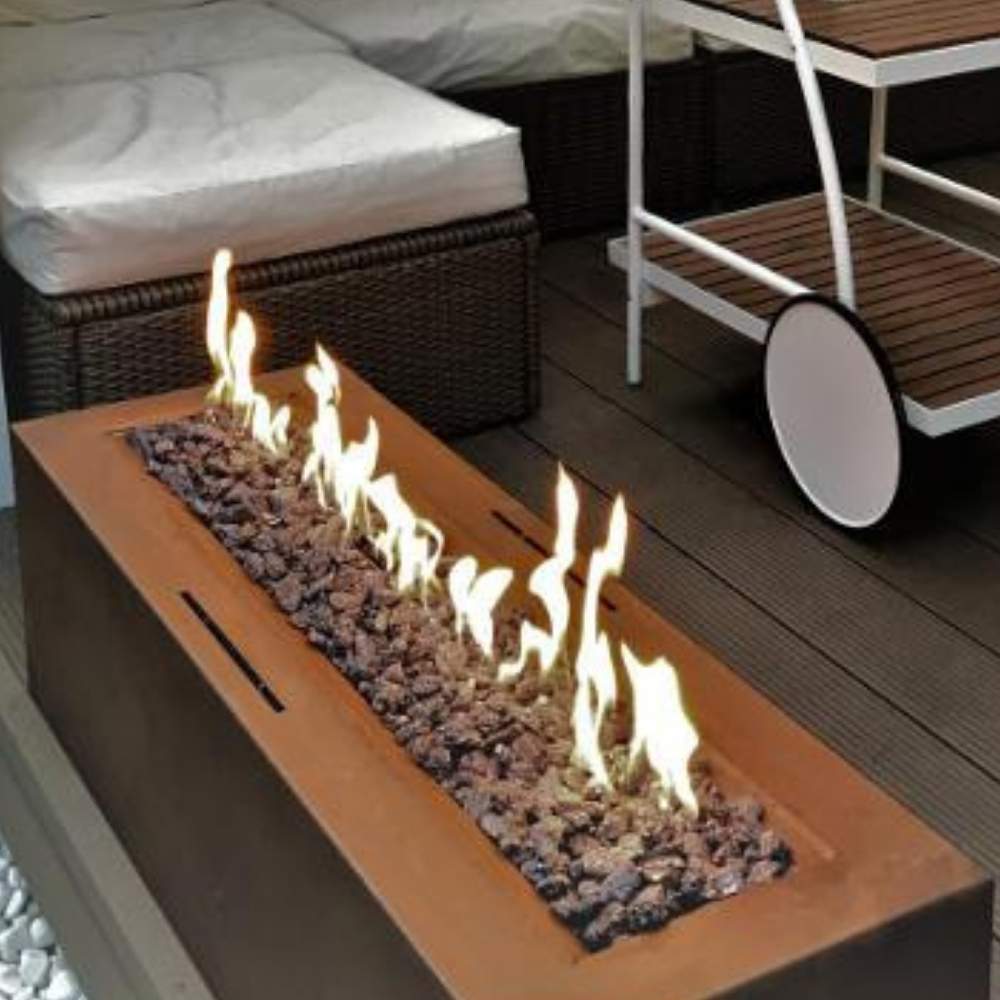 Corten Steel Gas Firepit: image 3