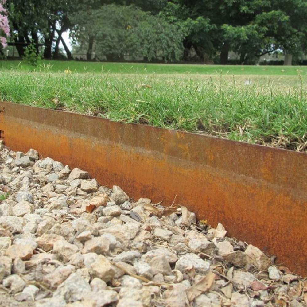 Weathered Steel Garden Edge: 6" face height (per ft): image 1
