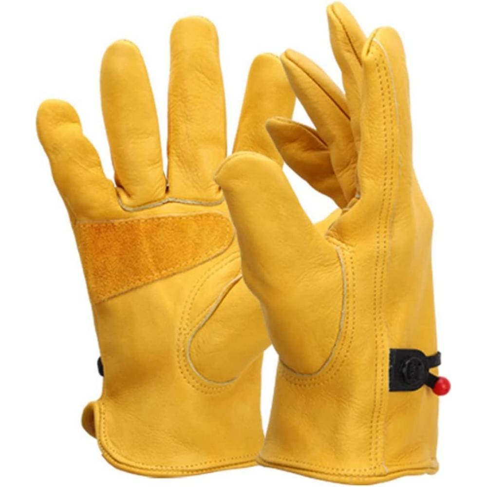 Leather Gardening Gloves: Medium: image 3