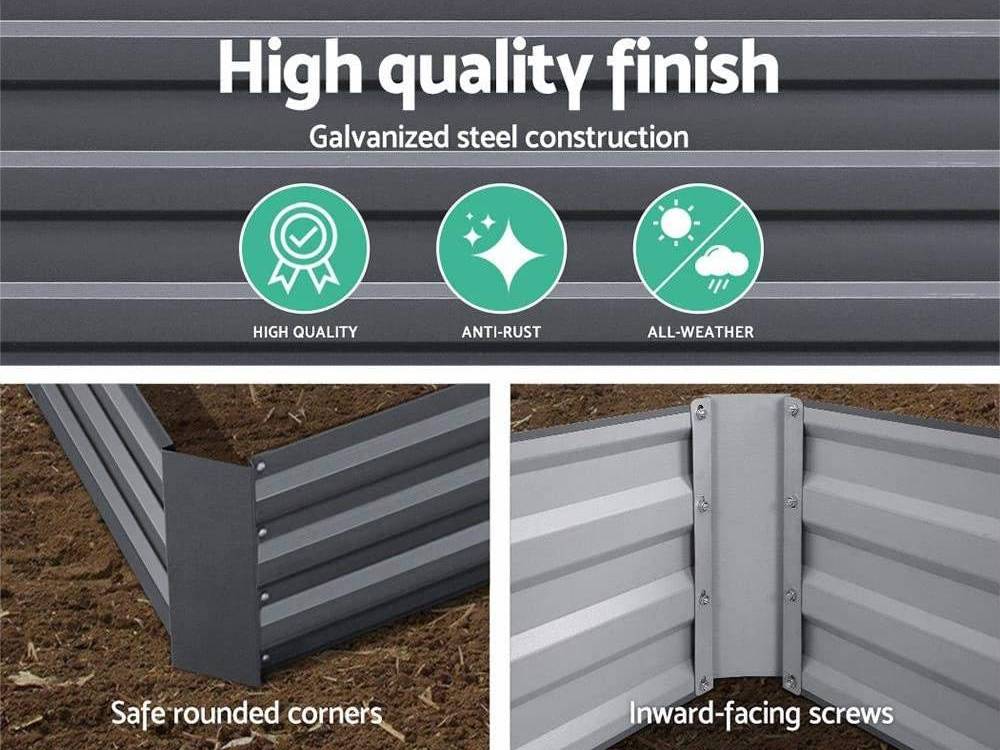 Metal Raised Garden Bed: 80" x 40" x 19": image 6