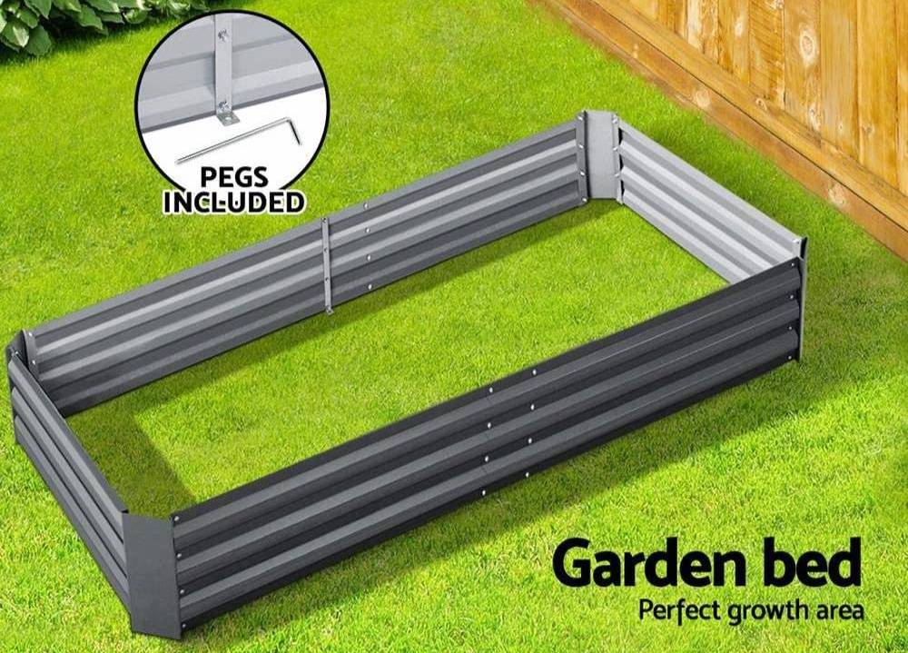 Metal Raised Garden Bed: 80" x 40" x 19": image 4