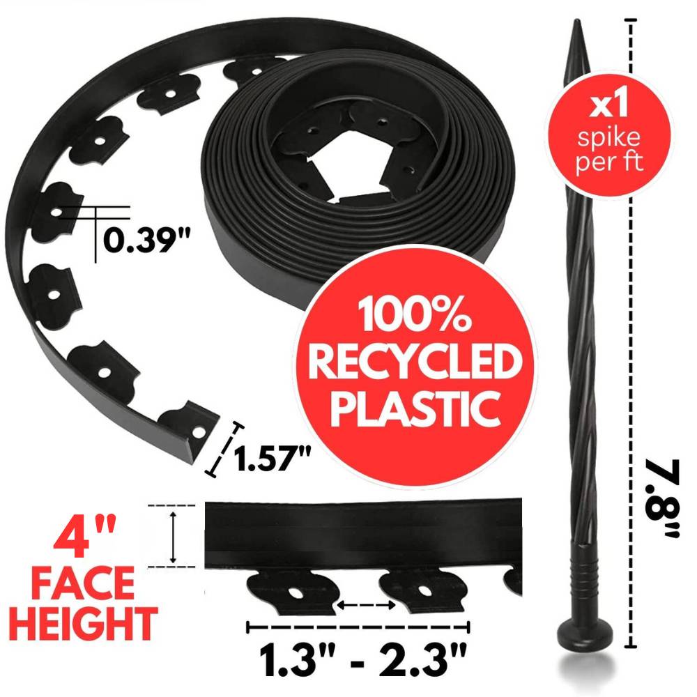 Garden Edging Kit: 4" face height (per ft): image 1