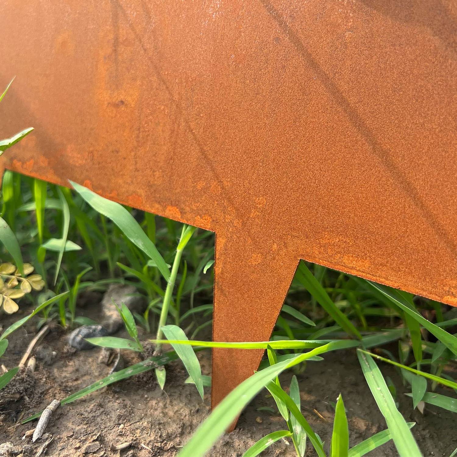 Corten Steel Garden Edge: 6" face height (per ft): image 3