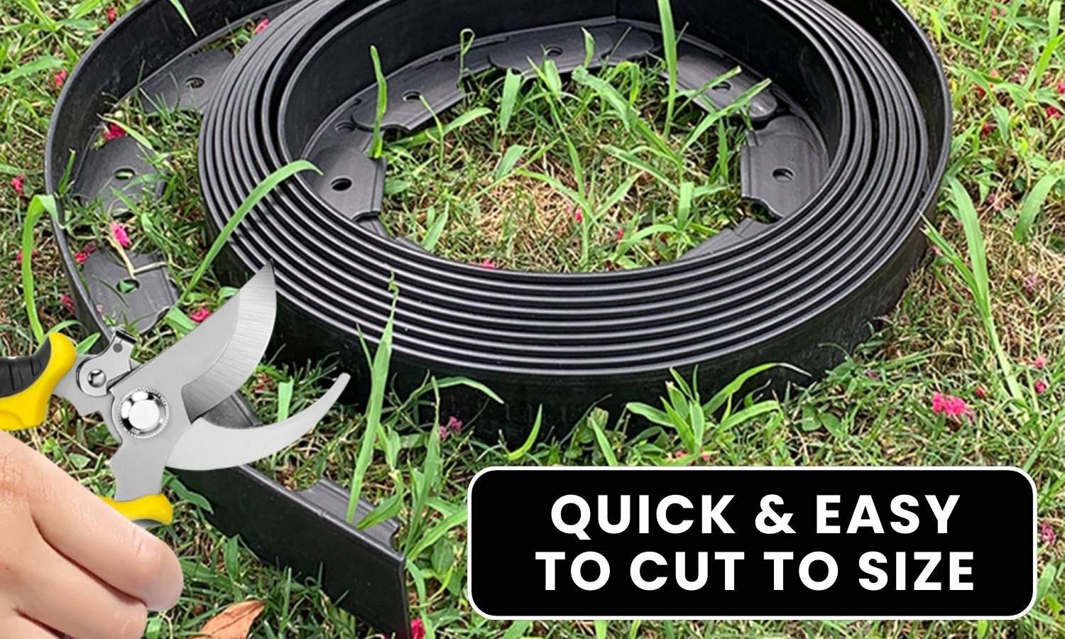 buy recycled plastic gardening edge