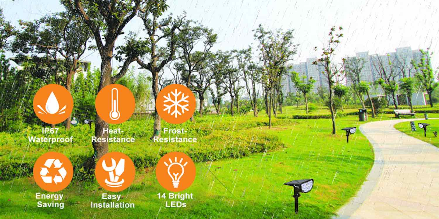 best solar spot light for gardens