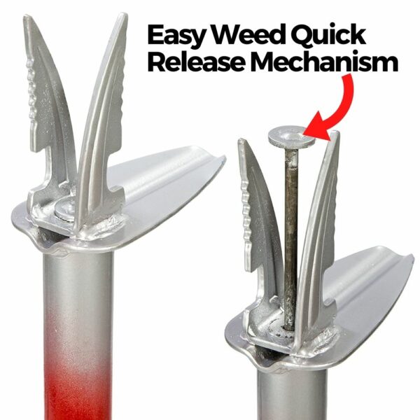 upright weed puller tool