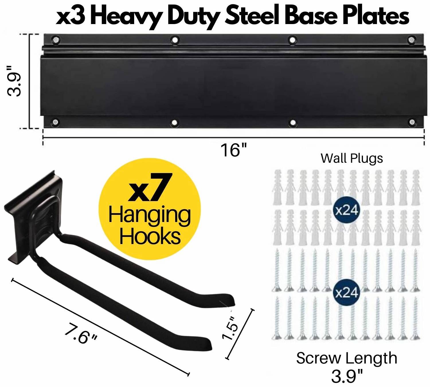 buy heavy duty steel garage wall mount usa